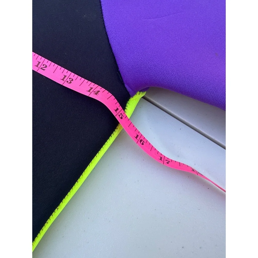 Casad Exceptional Performance Wetsuit‎ Black Purple Neon Green Shorty Medium